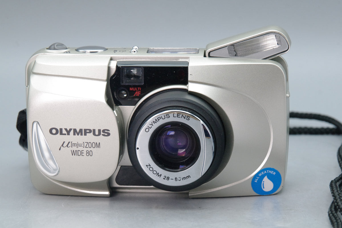 Olympus Mju Zoom Wide 80 – 35mm Film Camera – Excellent – Tested & Working