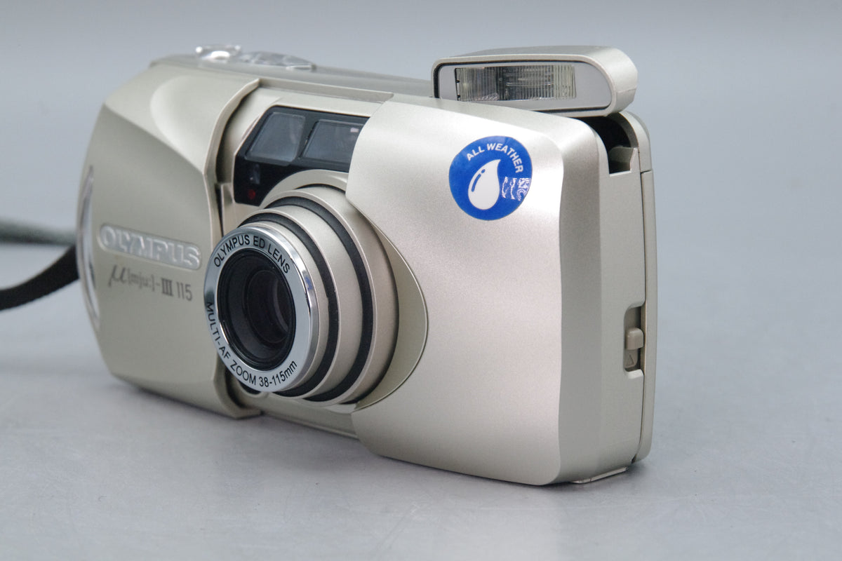 Olympus MJU III Zoom 115 35mm Film Camera with Case – Tested – VGC
