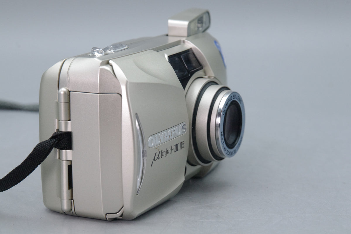 Olympus MJU III Zoom 115 35mm Film Camera with Case – Tested – VGC
