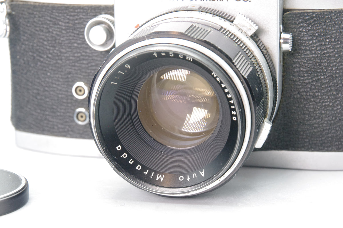 Miranda F 35mm SLR with 5cm f/1.9 Lens – Tested & Working