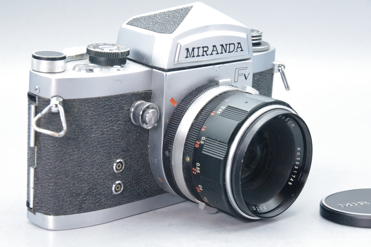 Miranda FV 35mm SLR with 50mm f/1.9 Lens – Tested & Working – Minor Fungus VGC