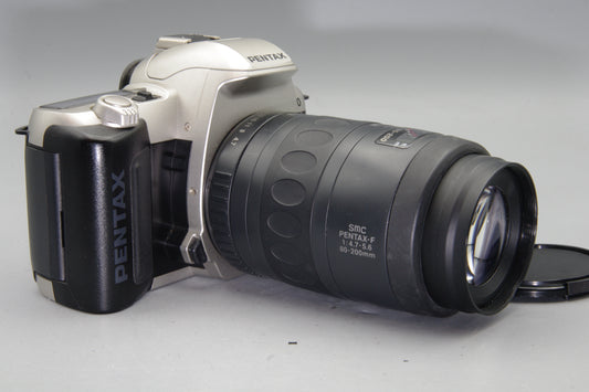 Pentax MZ‑50 35mm SLR Camera with  80‑200mm Lens