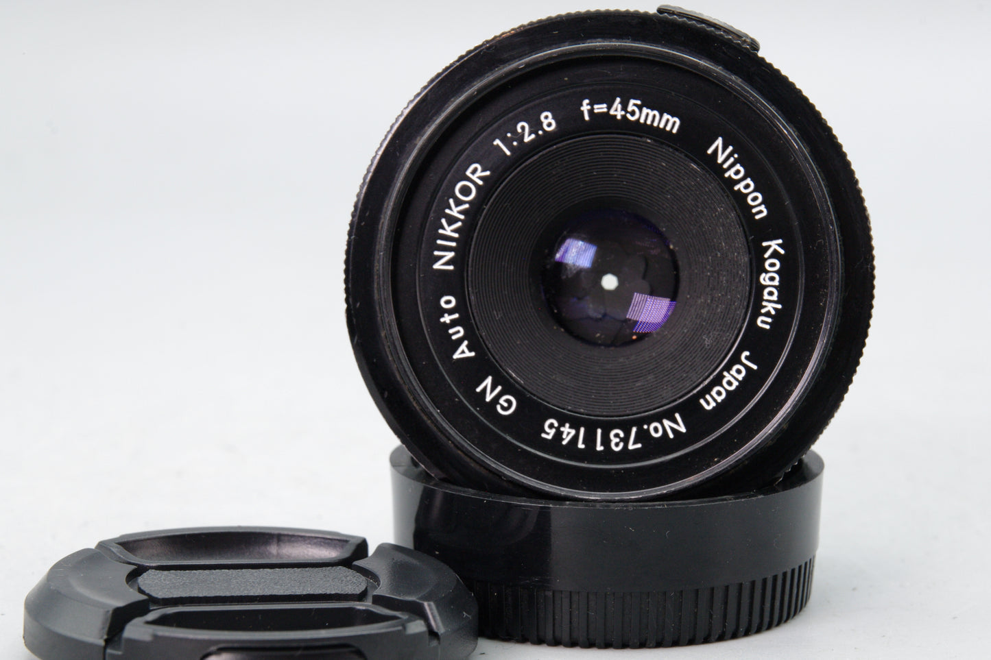Nikon GN Auto Nikkor 45mm f/2.8 Lens – Pre‑AI Pancake – Tested – VGC