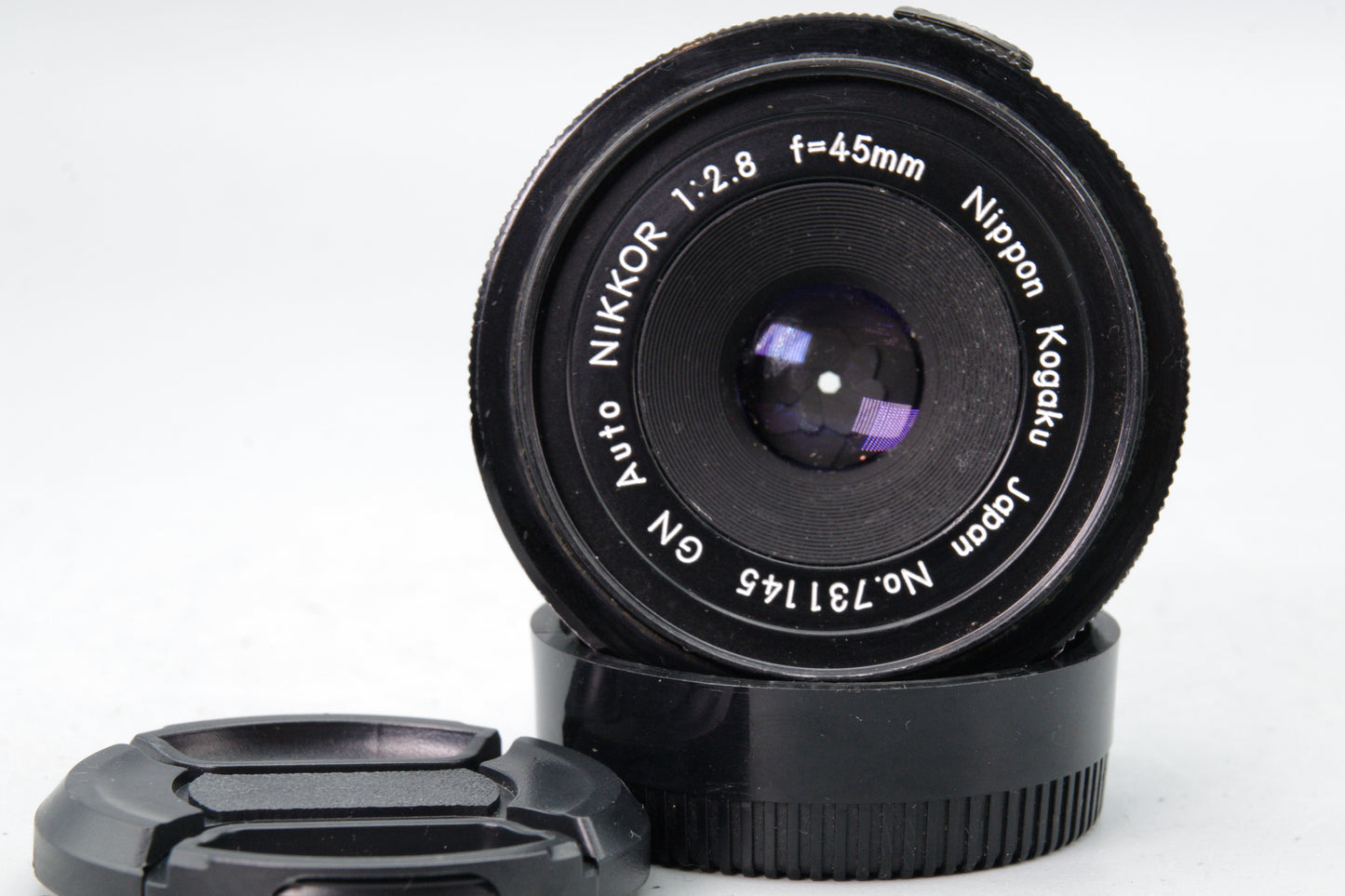 Nikon GN Auto Nikkor 45mm f/2.8 Lens – Pre‑AI Pancake – Tested – VGC