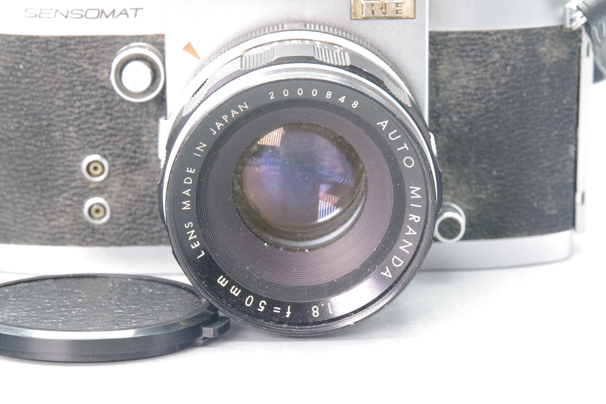 Miranda Sensomat RE 35mm SLR with 50mm f/1.8 Lens – Tested & Working