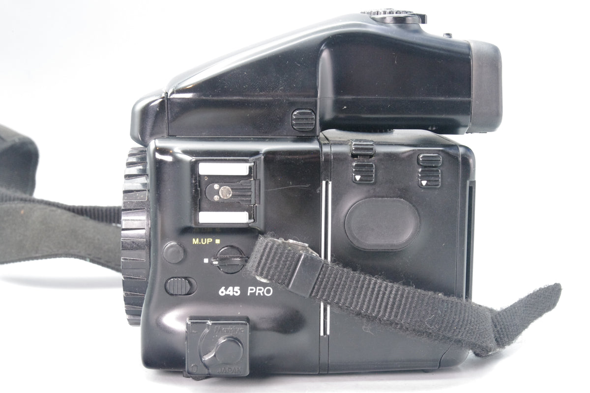 Mamiya M645 Pro with AE Prism Finder, WG402 Winder & 120 Back – Tested & Working