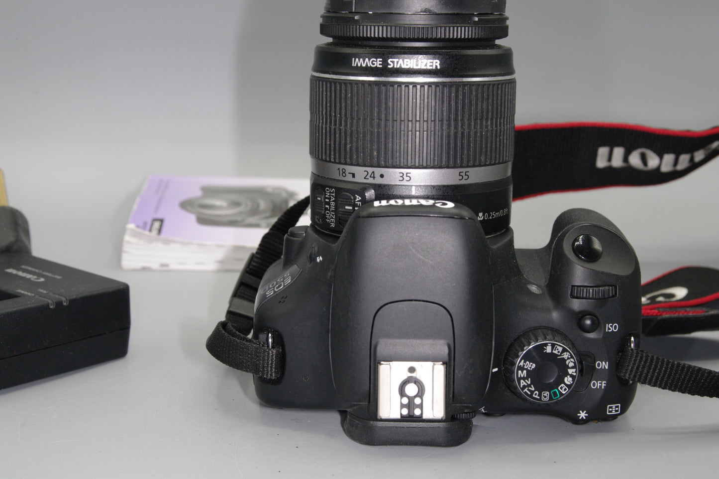 Canon EOS 550D 18MP DSLR with 18-55mm Lens and Charger - Shutter Count 2283