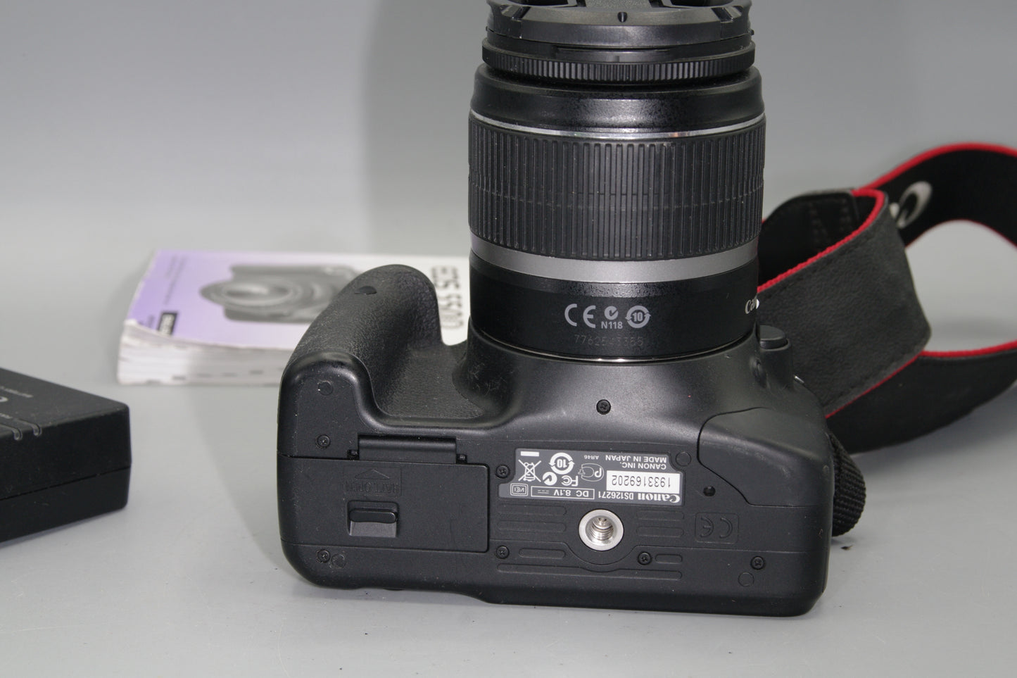 Canon EOS 550D 18MP DSLR with 18-55mm Lens and Charger - Shutter Count 2283