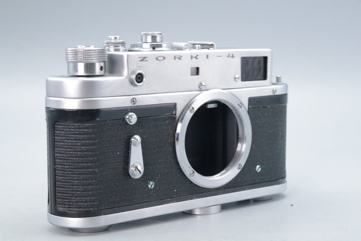 Zorki‑4 35mm Rangefinder Camera Body Only – Shutter Sticking Below 1/60 – VGC