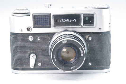 Soviet FED‑4 35mm Rangefinder – 53mm f/2.8 Lens – VGC