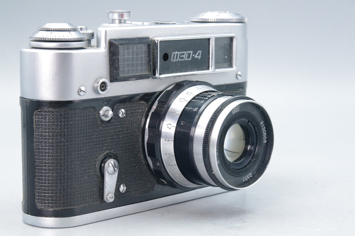 Soviet FED‑4 35mm Rangefinder – 53mm f/2.8 Lens – VGC