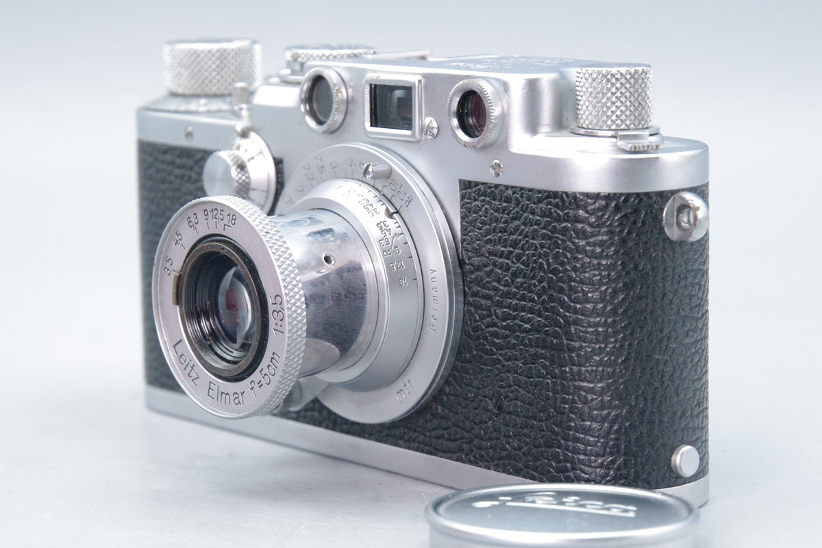 Leica IIIf 1951 Rangefinder with Elmar 5cm f/3.5 Lens & Box – Tested – 559738