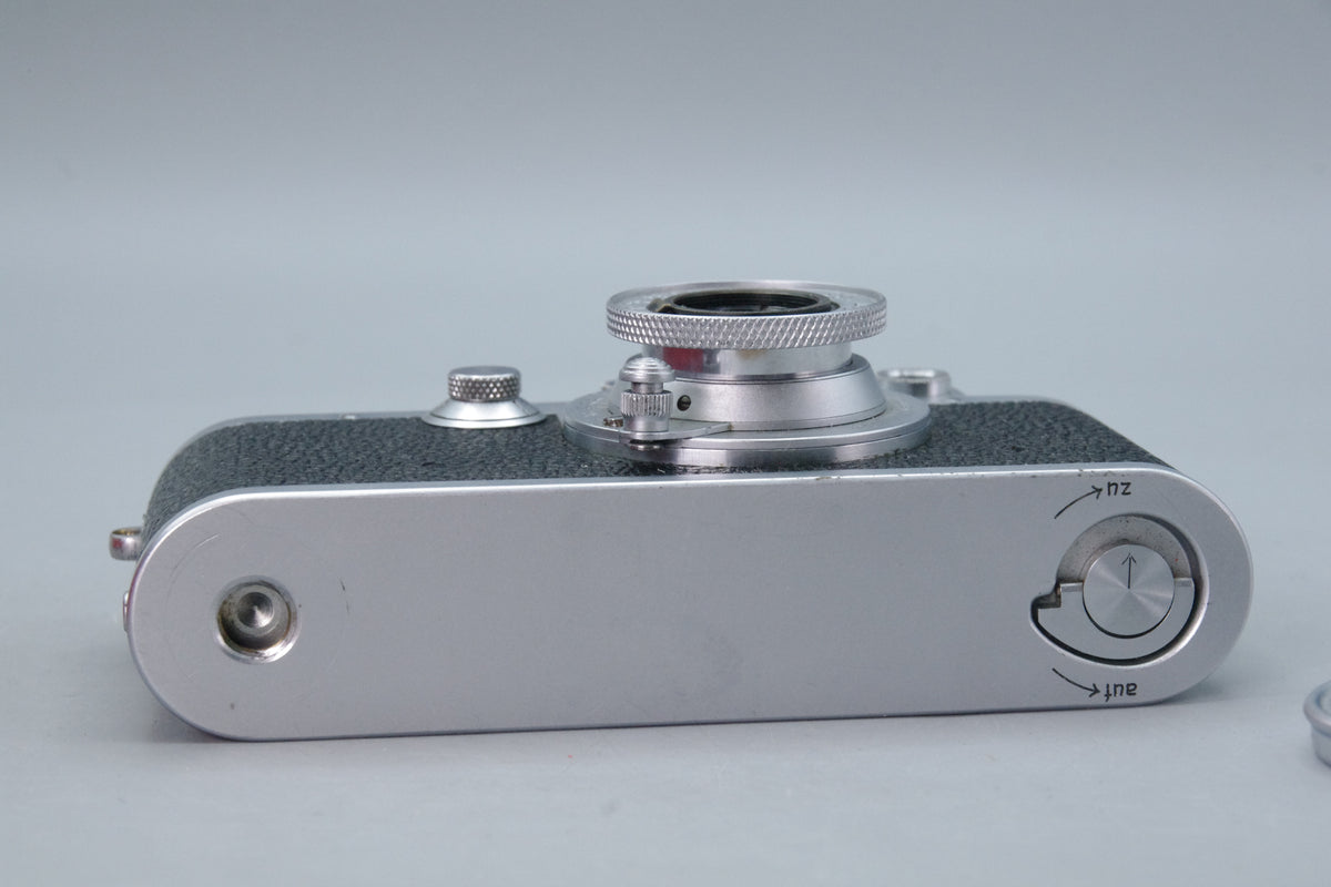 Leica IIIf 1951 Rangefinder with Elmar 5cm f/3.5 Lens & Box – Tested – 559738