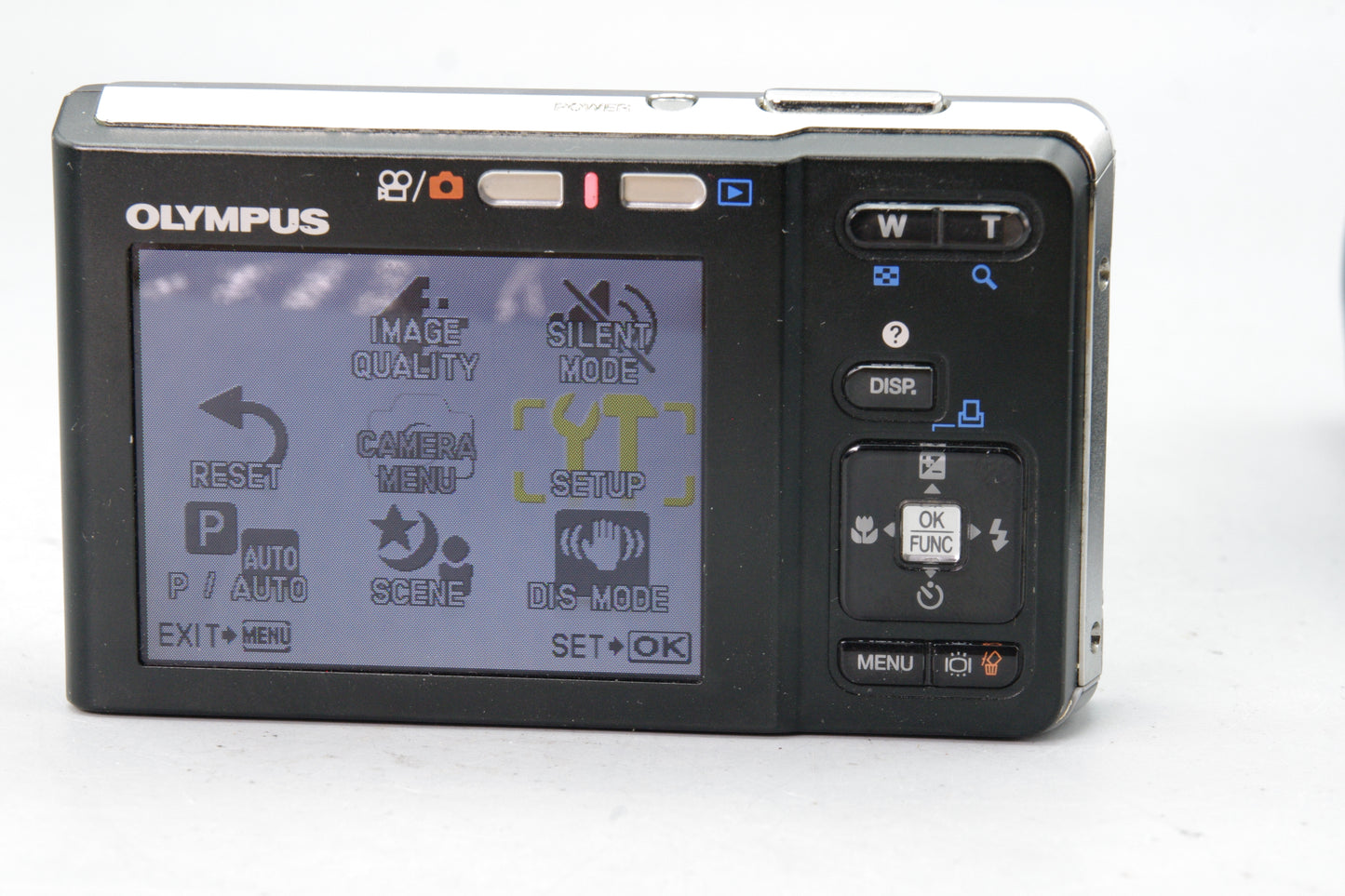Olympus X‑875 Digital Compact Camera – Case & Battery – Tested – Very Good