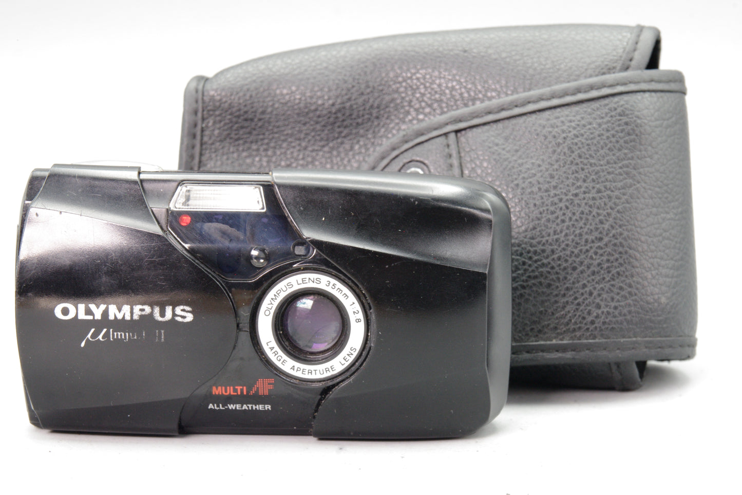 Olympus MJU II 35mm Camera – 35mm f/2.8 Lens with Case - Very Good