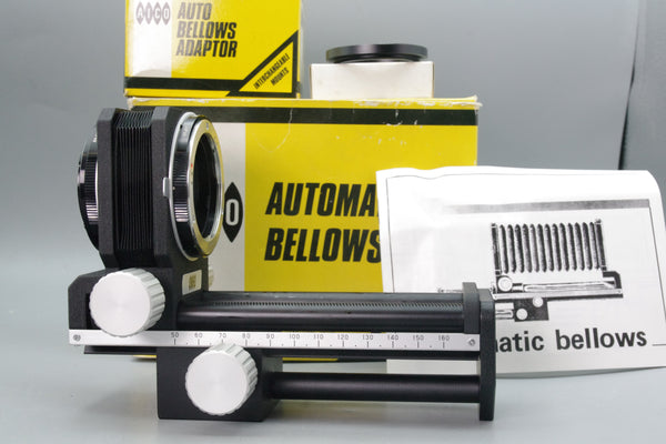 Aico Automatic Bellows – Mint Condition – Boxed – With Olympus OM Adapter