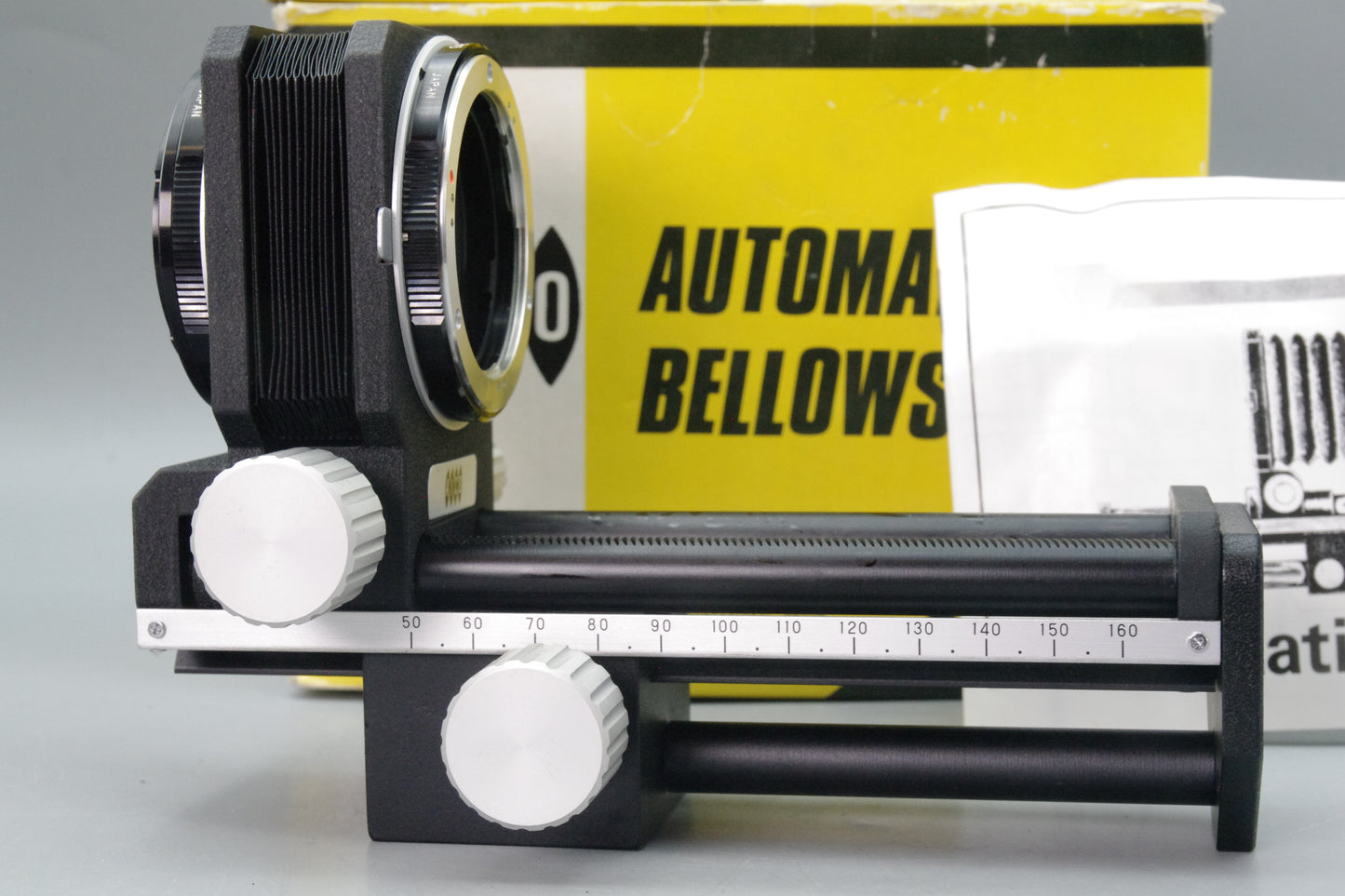 Aico Automatic Bellows – Mint Condition – Boxed – With Olympus OM Adapter