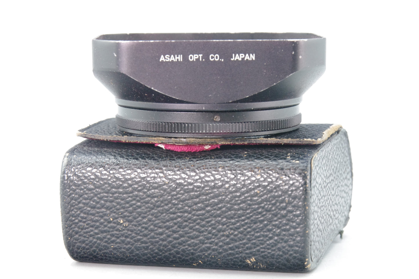 Asahi Takumar Lens Hood – For 28mm F/3.5 – Metal Hood with Case – Very Good