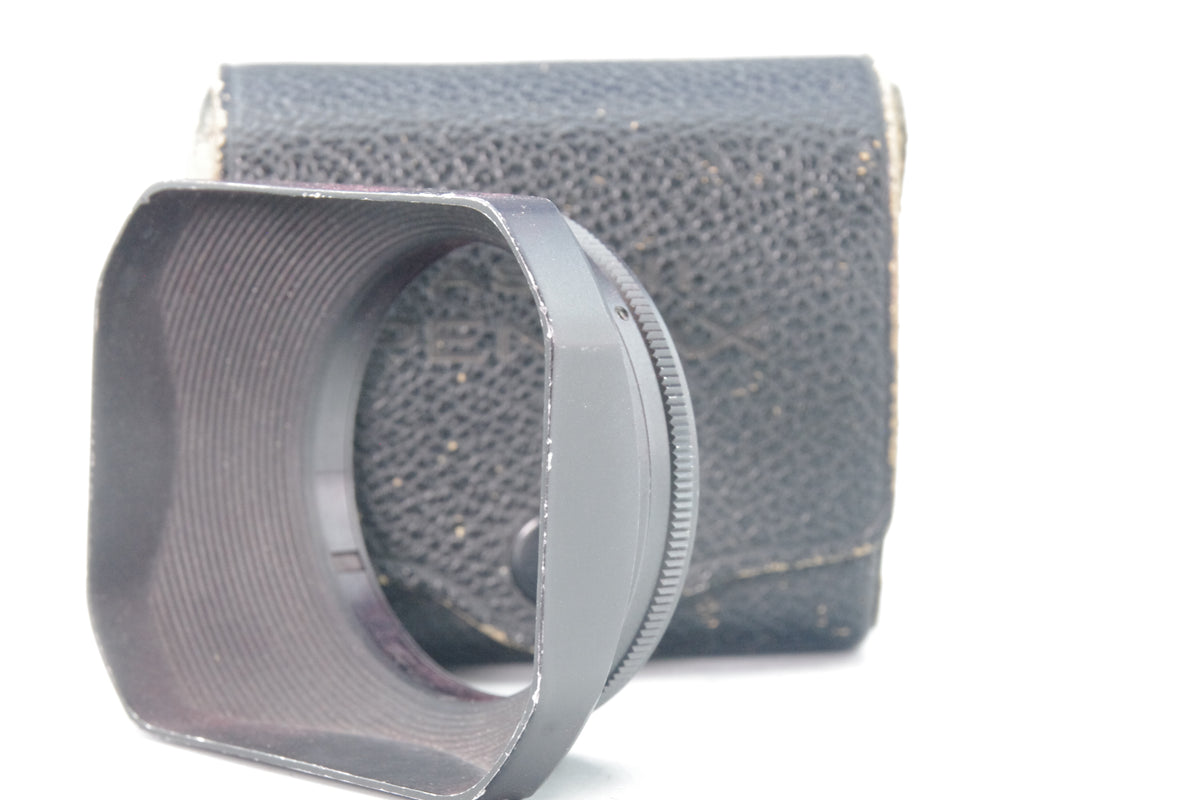 Asahi Takumar Lens Hood – For 28mm F/3.5 – Metal Hood with Case – Very Good