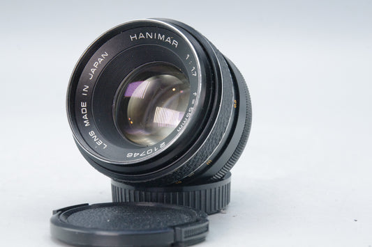 Hanimar 55mm f/1.7 M42 lens