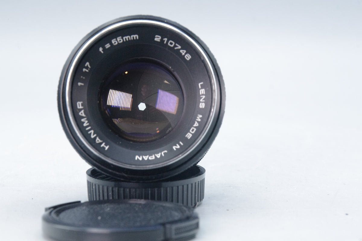Hanimar 55mm f/1.7 M42 lens