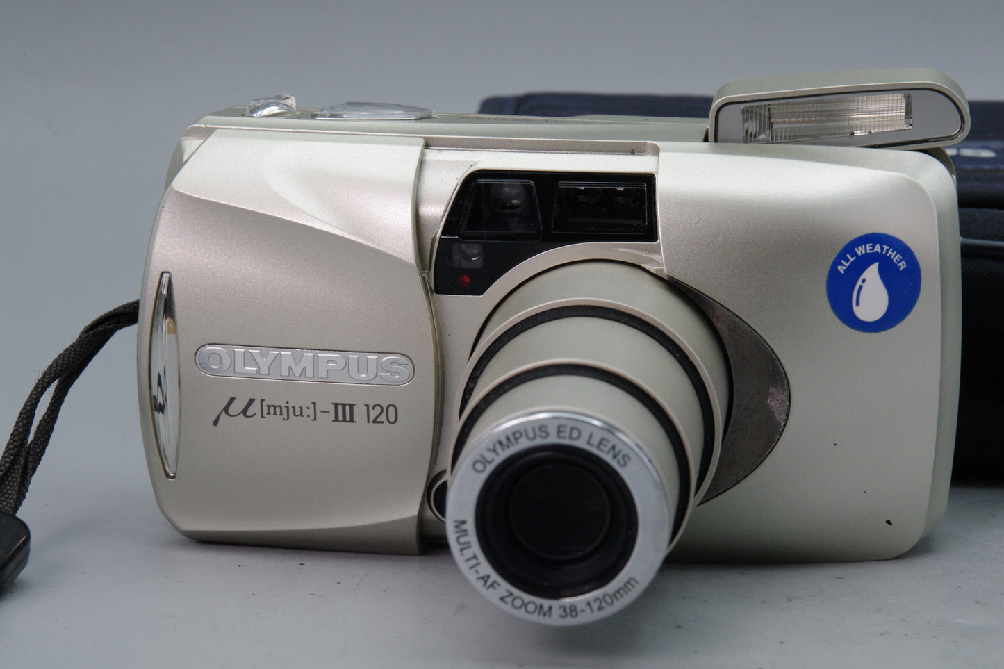 Olympus MJU III Zoom 120 35mm Film Camera – Compact All Weather - Excellent