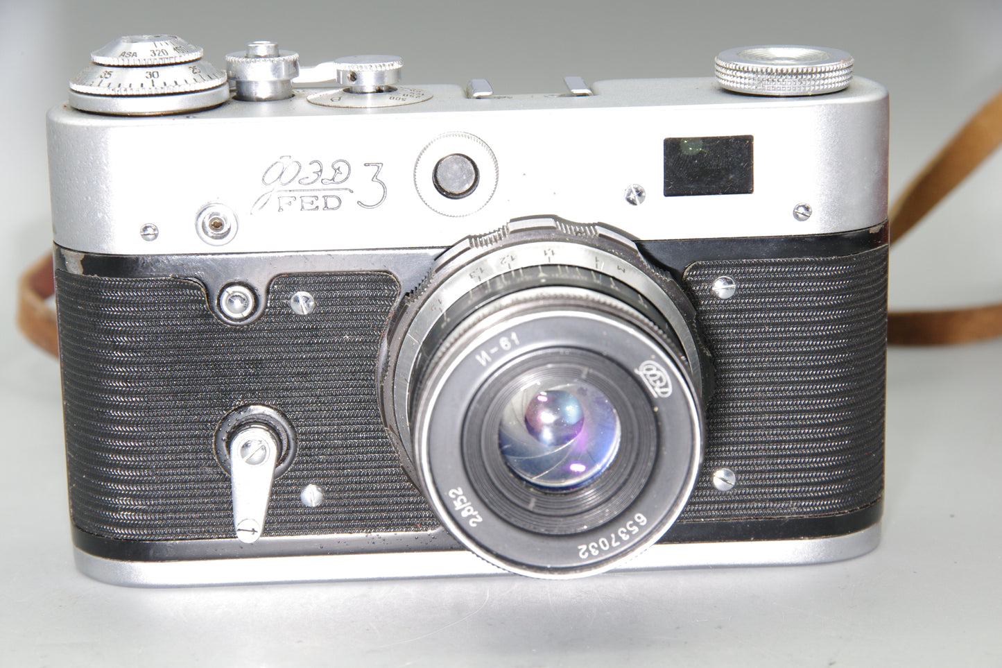 Soviet KMZ FED-3 35mm Rangefinder with 52mm F/2.8 lens  and Case - VGC