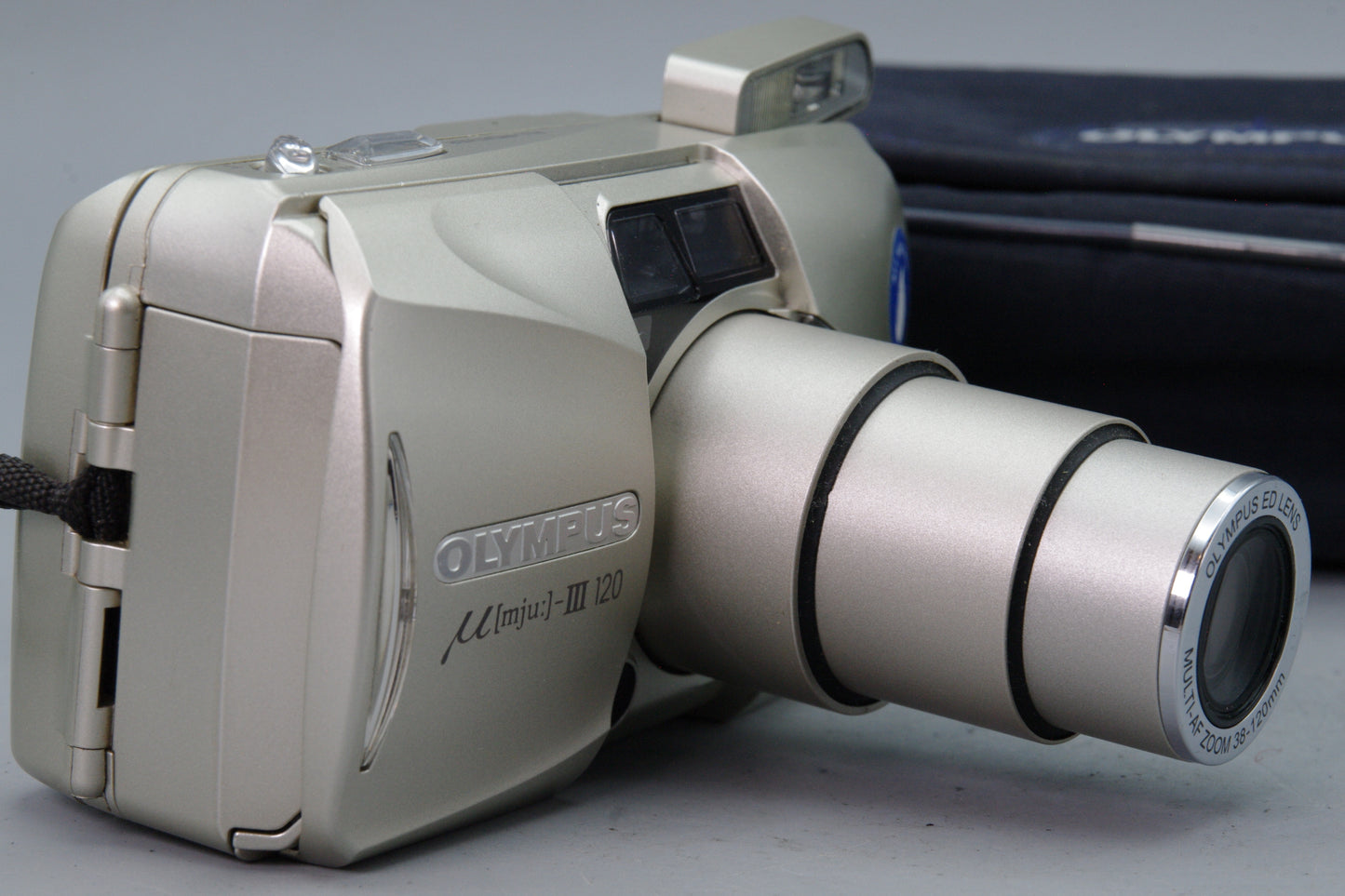 Olympus MJU III Zoom 120 35mm Film Camera – Compact All Weather - Excellent