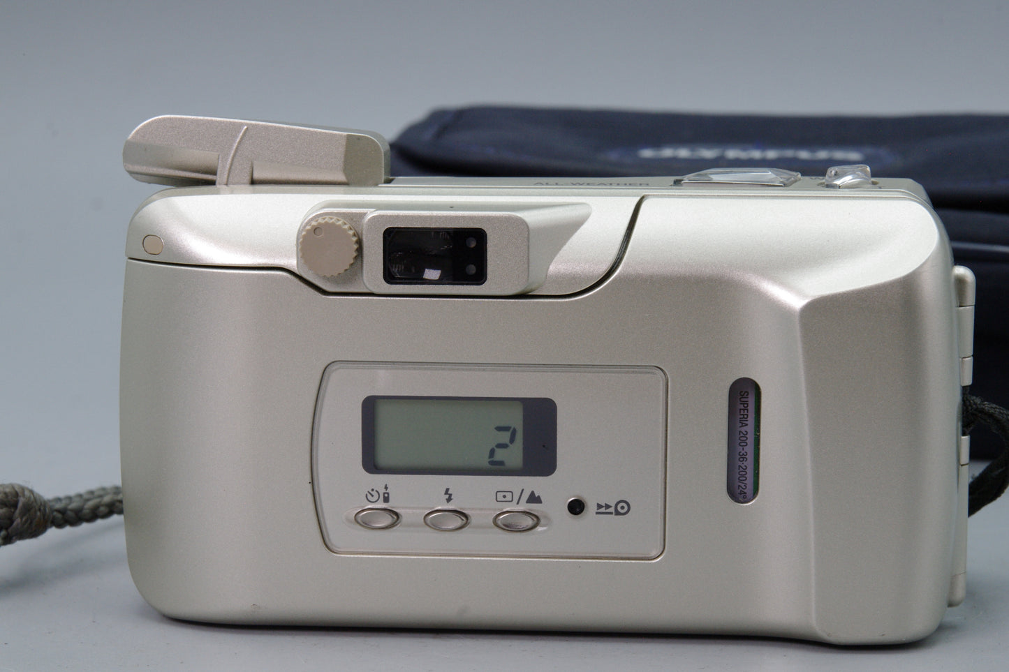 Olympus MJU III Zoom 120 35mm Film Camera – Compact All Weather - Excellent