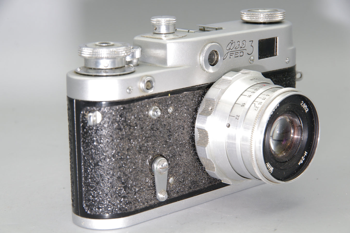 Soviet KMZ FED 3a 35mm Rangefinder with 52mm F/2.8 lens Excellent