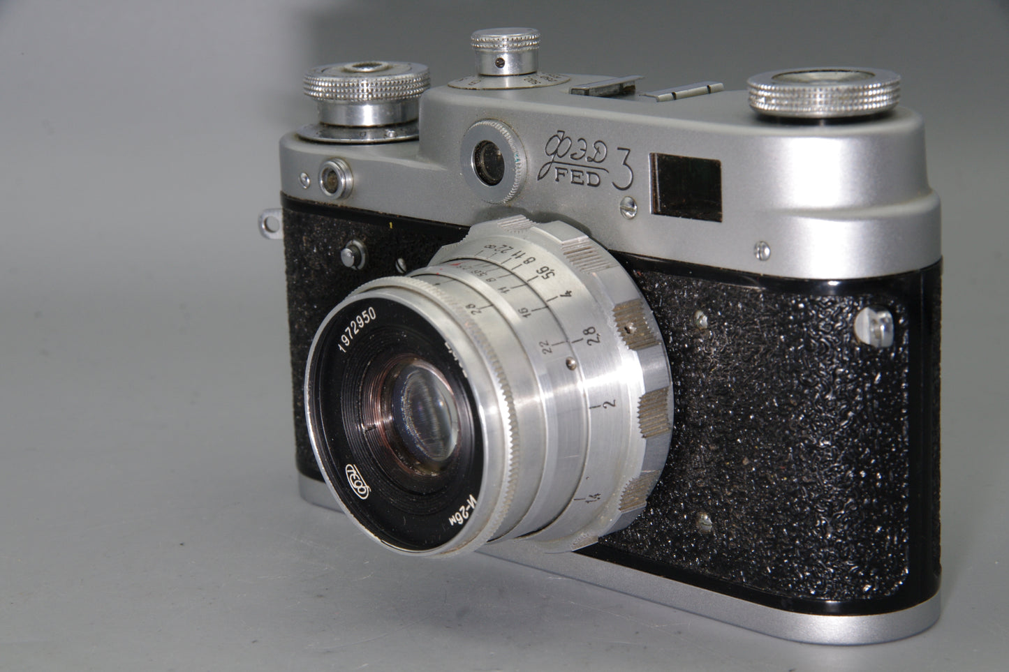 Soviet KMZ FED 3a 35mm Rangefinder with 52mm F/2.8 lens Excellent