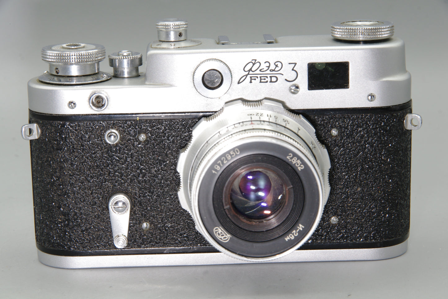 Soviet KMZ FED 3a 35mm Rangefinder with 52mm F/2.8 lens Excellent