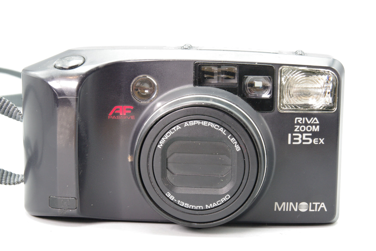 Minolta Riva Zoom 135ex 35mm Film Camera – Tested – Fully Working – Very Good