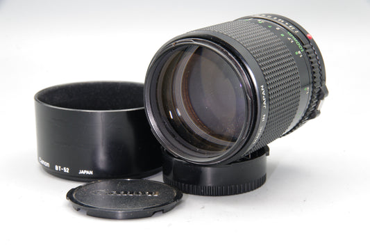 Canon FD 100mm f/2 Lens – Excellent Condition  with Hood