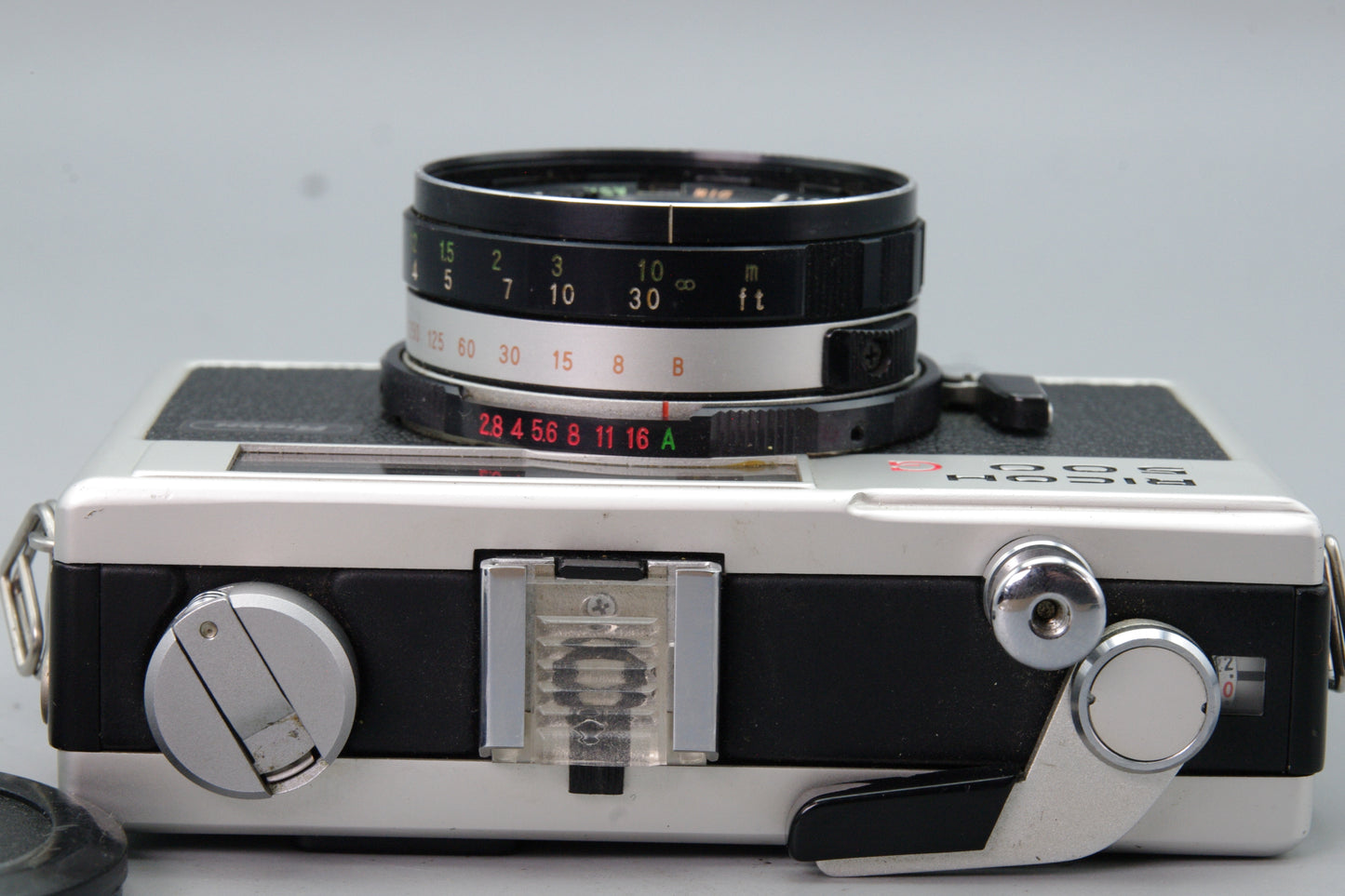 Ricoh 500 G 35mm Rangefinder Camera – Winder Sticks – Tested – Very Good