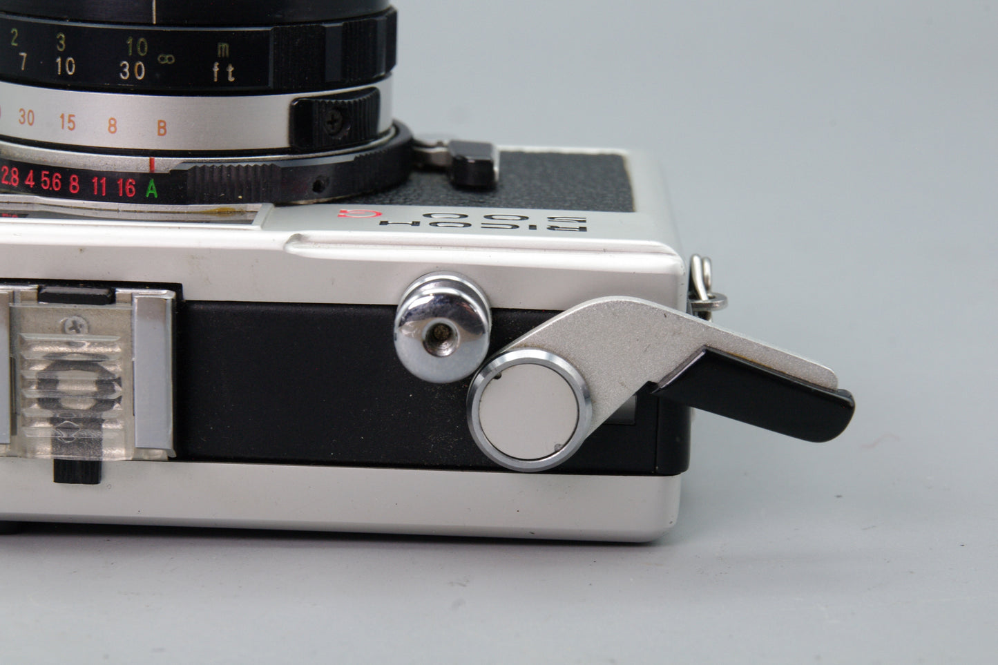 Ricoh 500 G 35mm Rangefinder Camera – Winder Sticks – Tested – Very Good