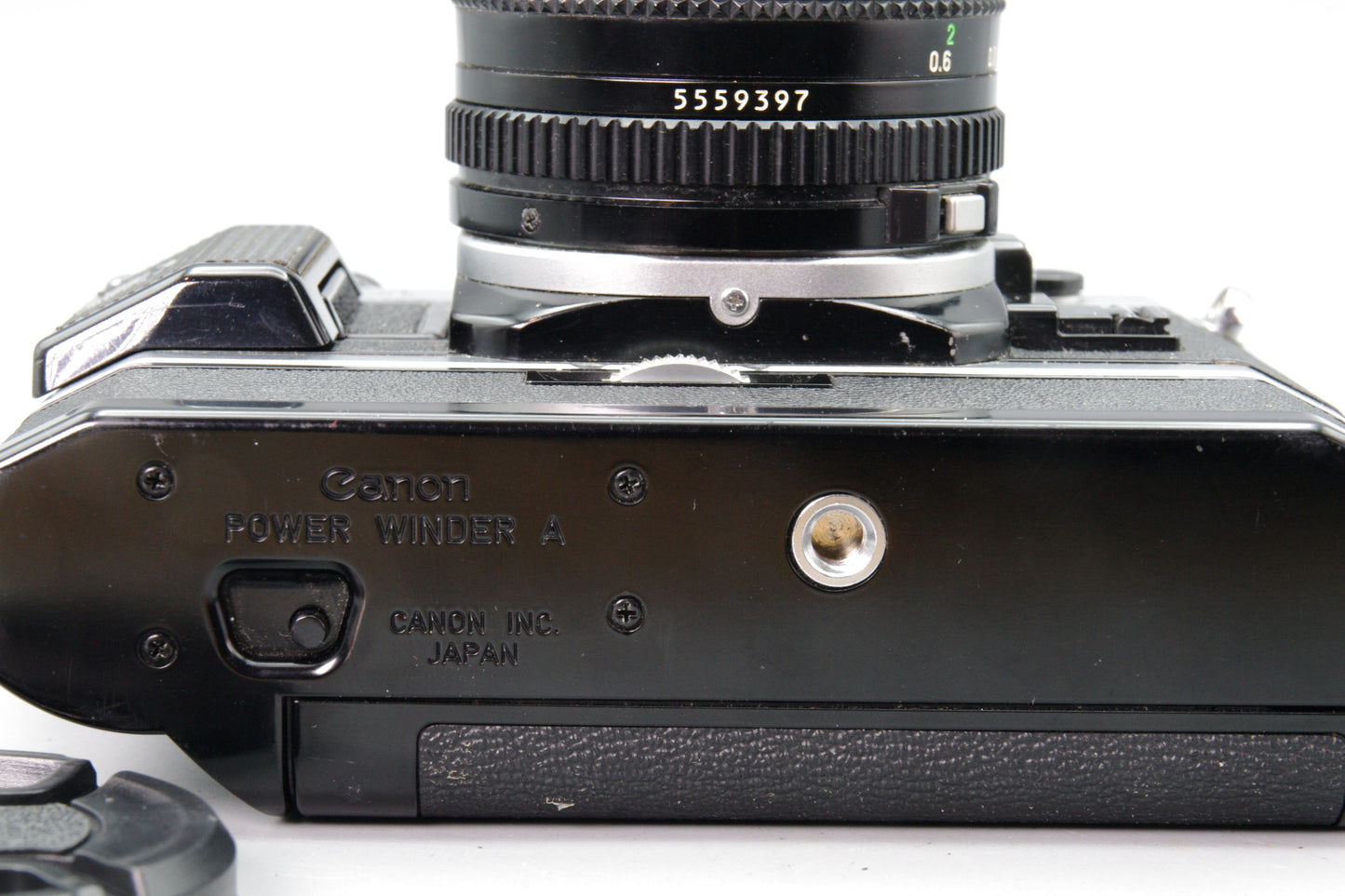 Canon AE‑1 Program + FD 50mm f/1.8 Lens with Winder – Tested & Working – VGC
