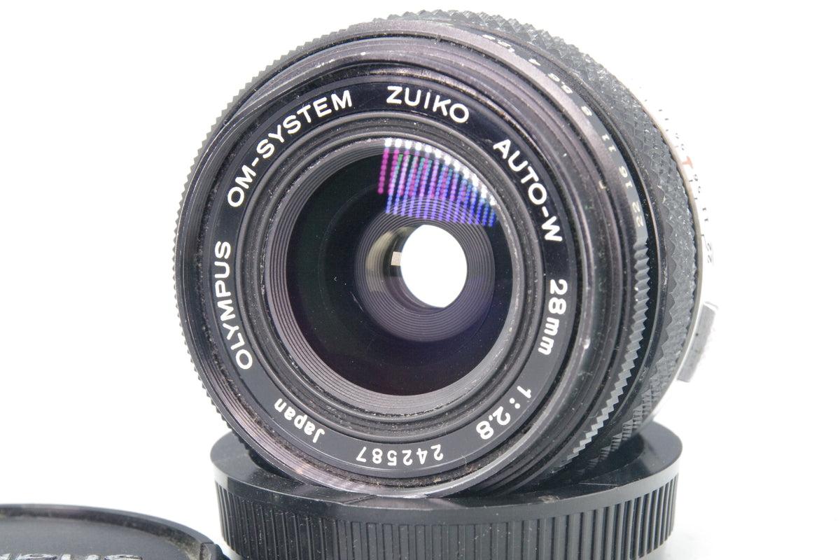 Olympus Zuiko Auto‑W 28mm f/2.8 – OM Mount – Minor Front Element Scratches