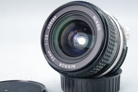 Nikon Nikkor 24mm f/2.8 AI Lens – Very Good – With Caps – Focus  Loose