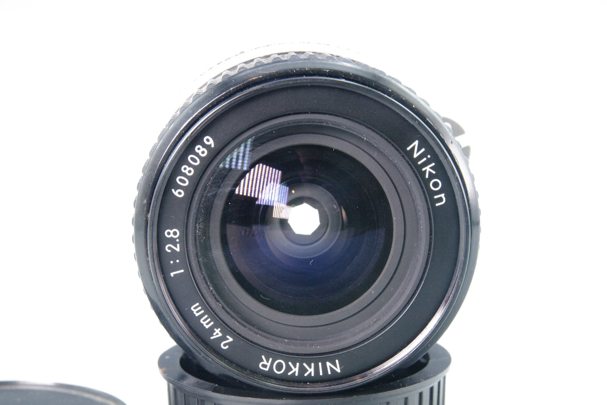 Nikon Nikkor 24mm f/2.8 AI Lens – Very Good – With Caps – Focus  Loose