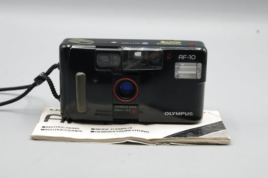 Olympus AF-10 35mm Compact Camera - Nice Condition- tested & working
