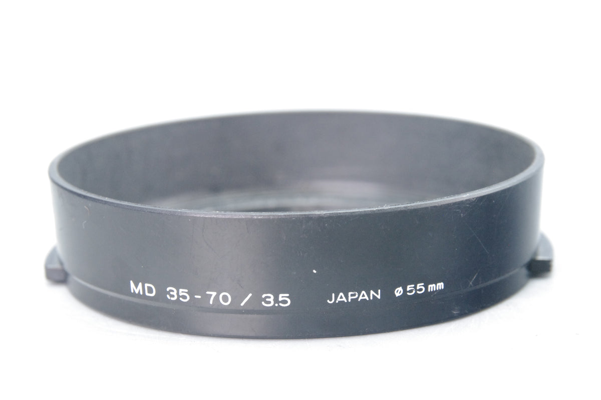 Minolta MD 35–70mm f/3.5 Lens Hood – Original Clip‑On Type – Very Good Condition