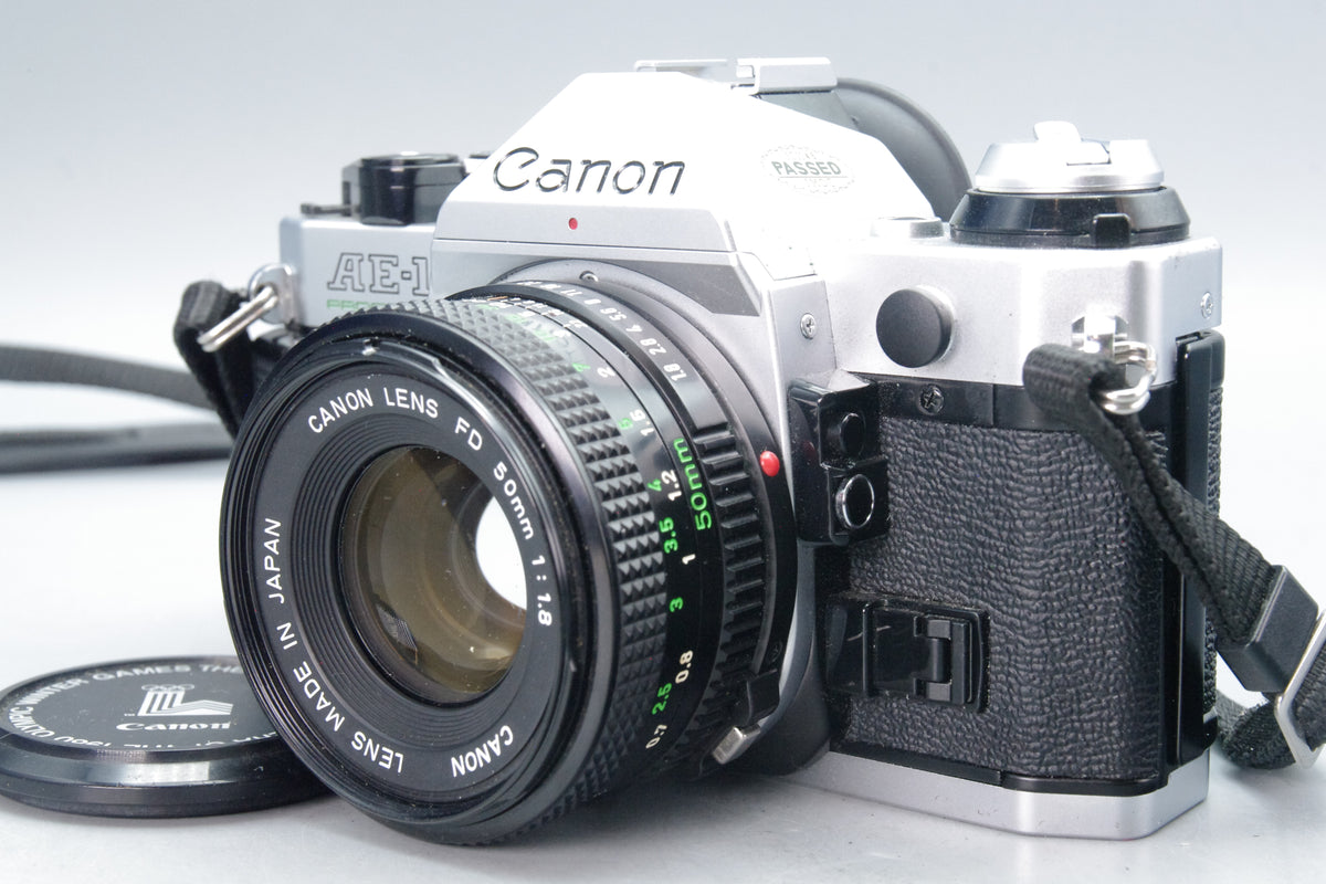 Canon AE-1 Program + FD 50mm f/1.8 Lens  Tested & Working - VGC
