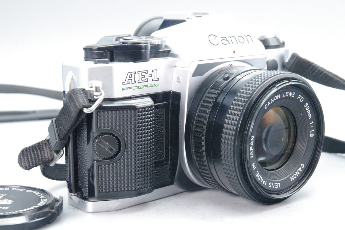 Canon AE-1 Program + FD 50mm f/1.8 Lens  Tested & Working - VGC