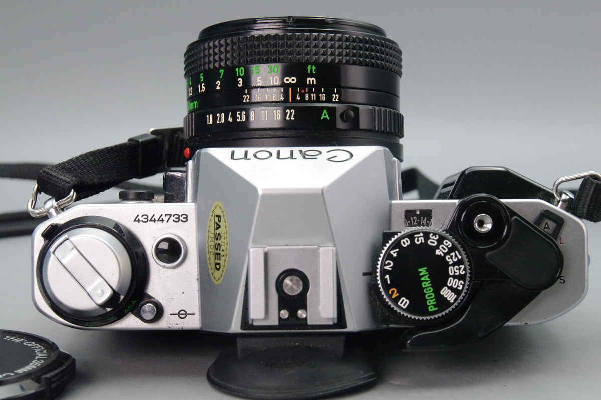 Canon AE-1 Program + FD 50mm f/1.8 Lens  Tested & Working - VGC