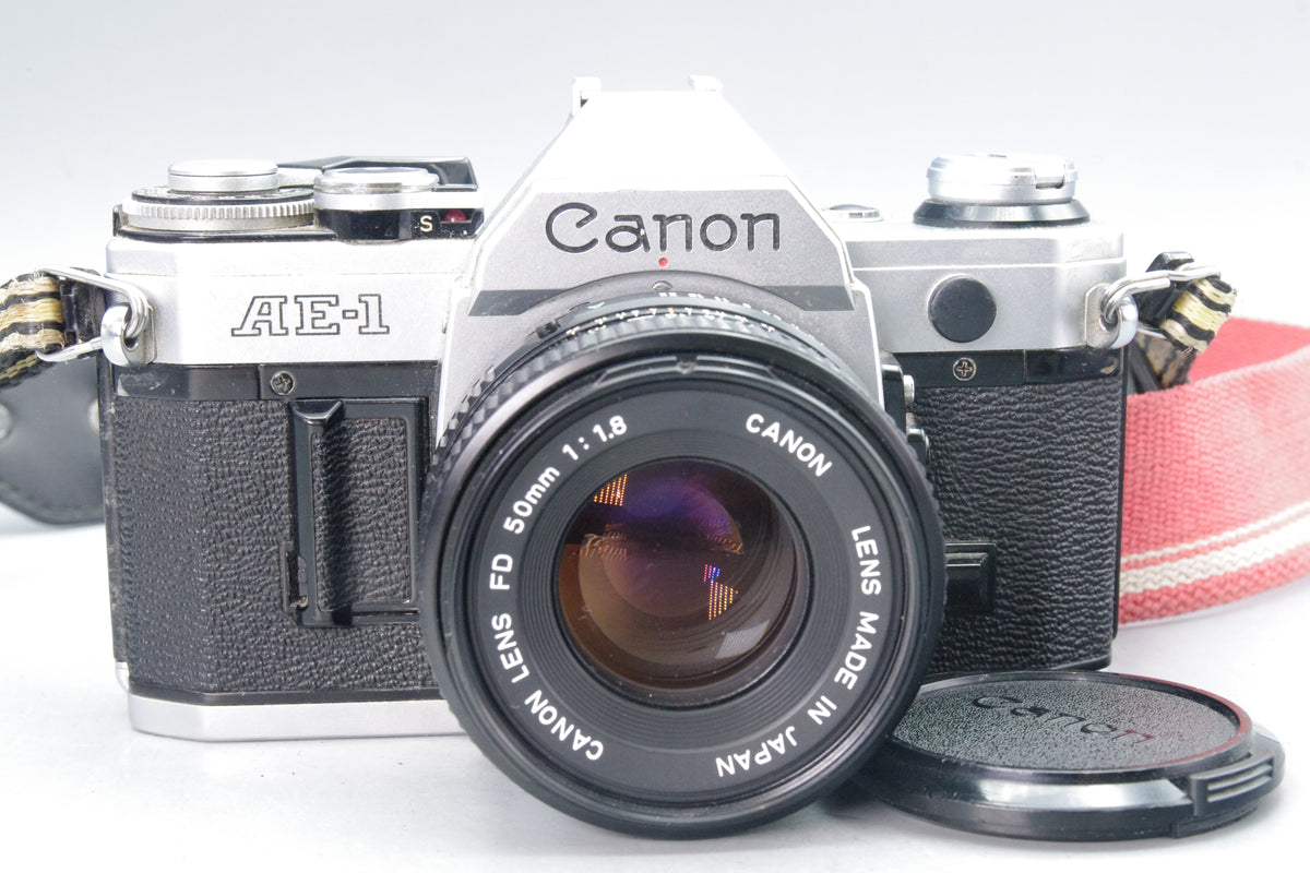 Canon AE-1 35mm SLR + 50mm f/1.8 Lens – Vintage Classic