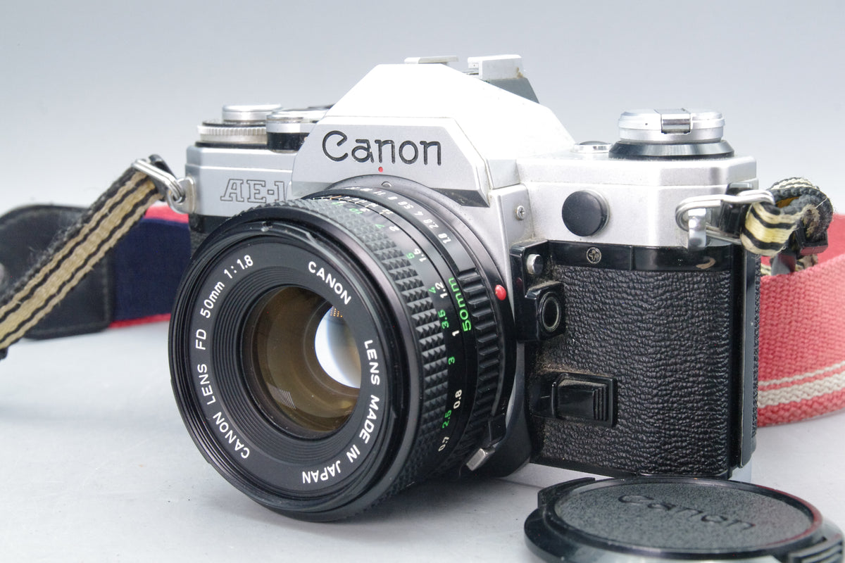 Canon AE-1 35mm SLR + 50mm f/1.8 Lens – Vintage Classic