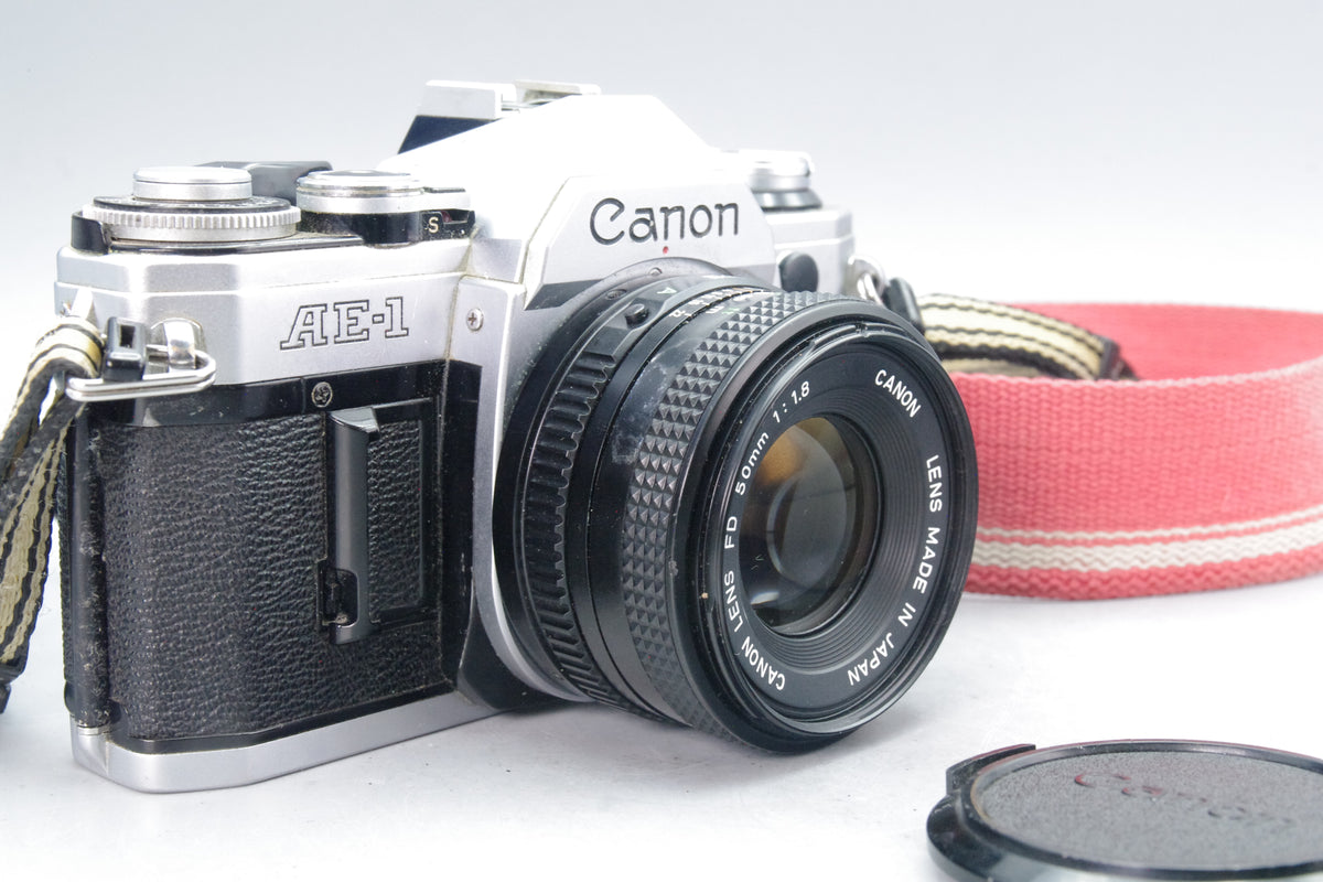 Canon AE-1 35mm SLR + 50mm f/1.8 Lens – Vintage Classic