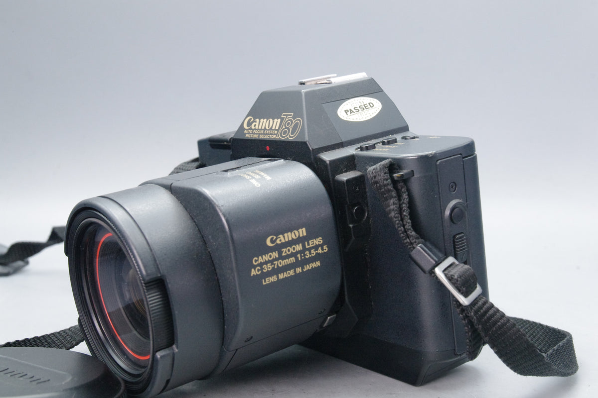 Canon T80 35mm SLR + AC 35–70mm Lens – Autofocus Pioneer  – VGC