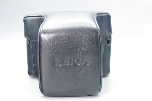 Leica R‑Series Black Leather Case – Very Good Vintage Condition.